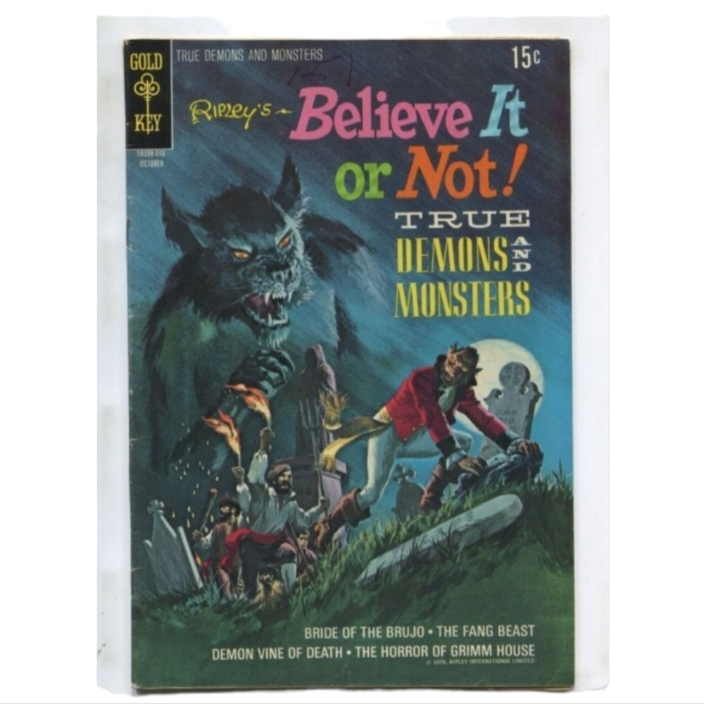 3/$30 Vintage Ripley’s Believe It or Not Demons And Monsters Gold Key (1970)